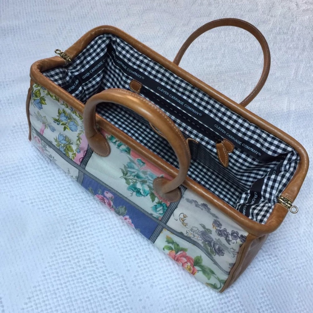 Clever Carriage Company Floral Gingham